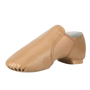 PU Leather Jazz Shoe Slip On Dance Shoes for Girls and Boys (Toddler/Little Kid/Big Kid)