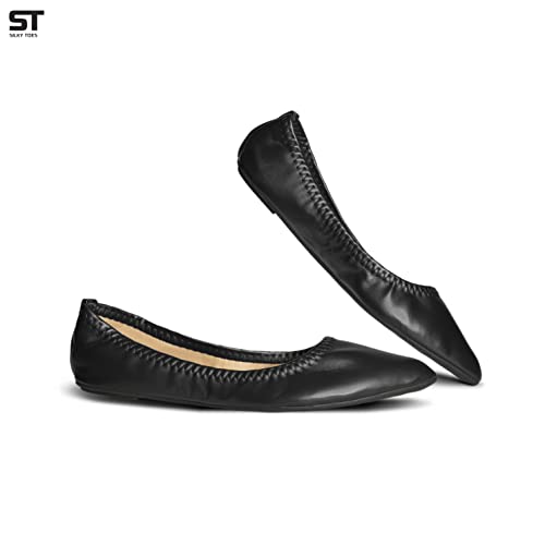 Womens Foldable Flat Ballet Shoes Casual Business Flats for Women