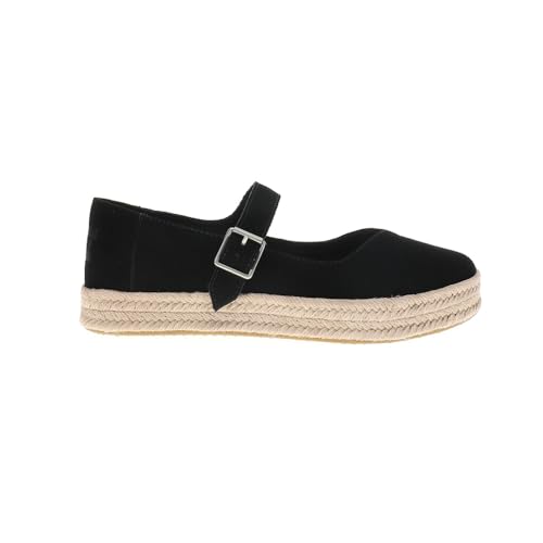 Womens Carolina Mary Jane Espadrille Flats Casual - Black