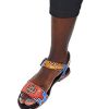 Ankara Low Ankle Gladiators Handmade with Authentic Kitenge Fabric