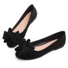 Women Fashion Bowknot Flats Comfort Pointed Toe Dress Shoes