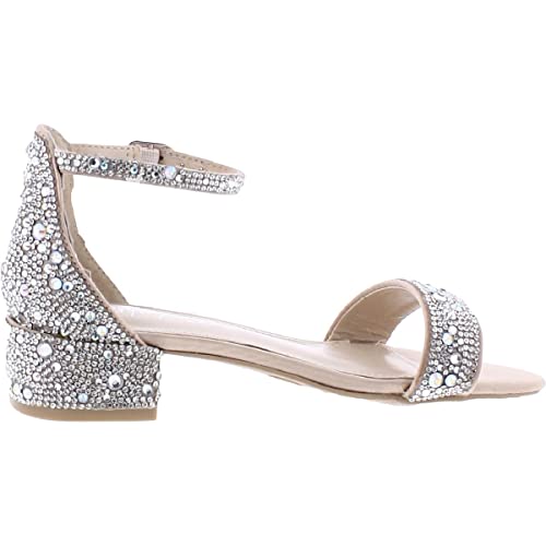 Girls Mari Rhinestone Dressy Block Heel