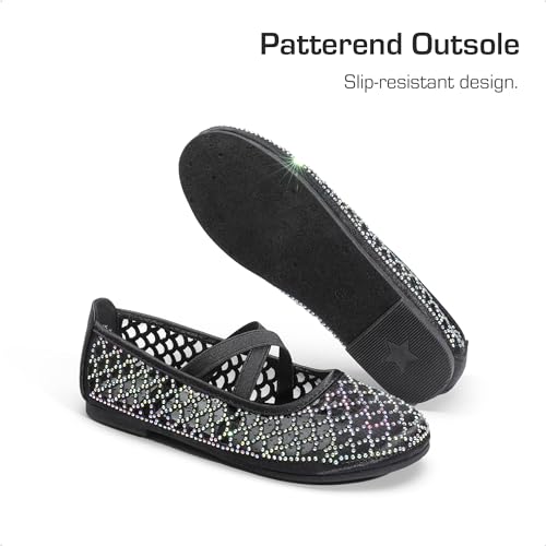 Girls Ballerina Dress Shoes Mary Jane Flats