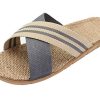 Fashion Unisex Linen Summer Beach Shoes Skidproof Indoor Slippers