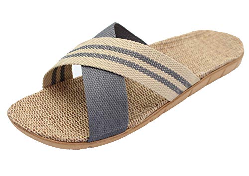 Fashion Unisex Linen Summer Beach Shoes Skidproof Indoor Slippers