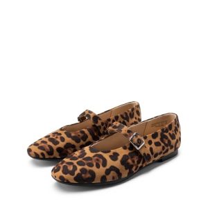 Women's Ballet Mary Jane Flats Dress Round Toe Comfortable Casual Slip On Buckle Strap Flat Shoes