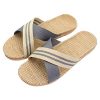 Fashion Unisex Linen Summer Beach Shoes Skidproof Indoor Slippers