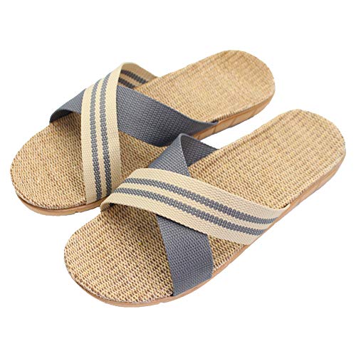 Fashion Unisex Linen Summer Beach Shoes Skidproof Indoor Slippers