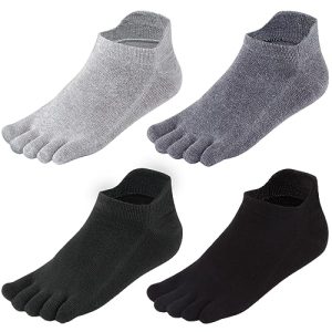 Toe Socks No Show Running Five Finger Socks for Men Women(3 Pairs/4 Pairs)