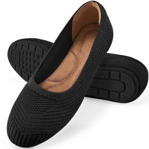 Flats for Women Ballets Shoes: Comfortable Knitted Dressy Work Flats - Ladies Wedding Flat Casual Shoes